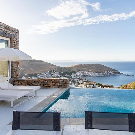 Luxurious Villa Lune With A Swimming Pool And A Fantastic Sea And Sunset View Ioulis Ngoại thất bức ảnh