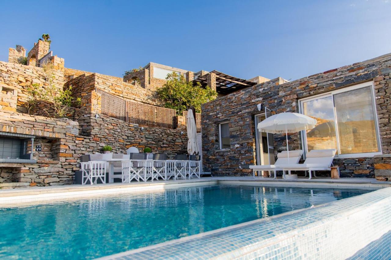 Luxurious Villa Lune With A Swimming Pool And A Fantastic Sea And Sunset View Ioulis Ngoại thất bức ảnh