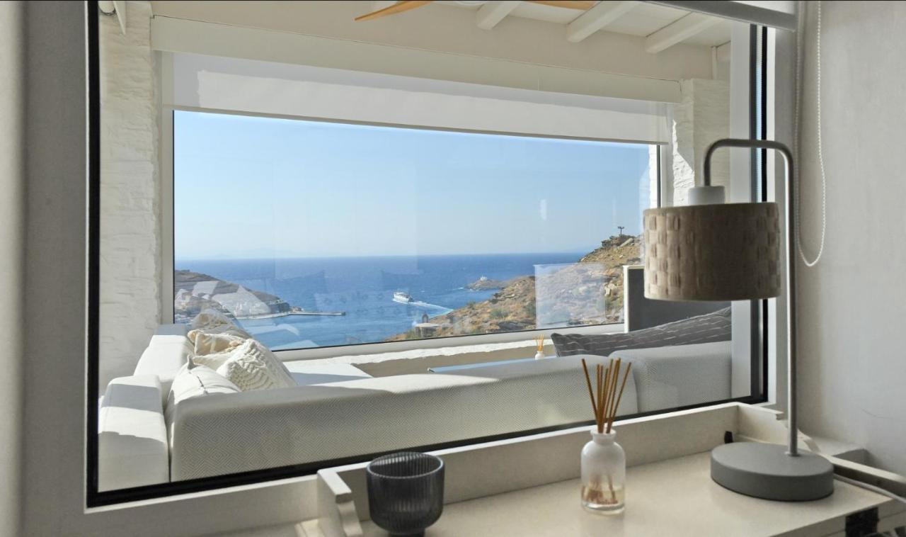 Luxurious Villa Lune With A Swimming Pool And A Fantastic Sea And Sunset View Ioulis Ngoại thất bức ảnh
